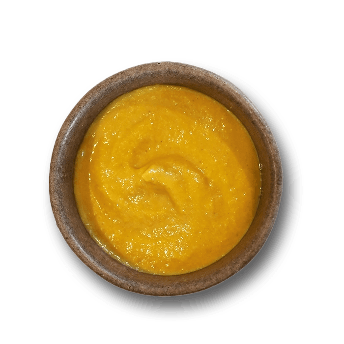 Traditional mustard in a ceramic bowl